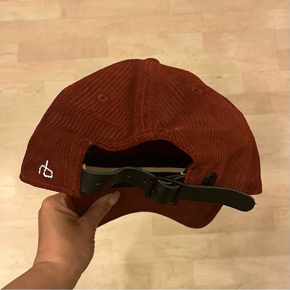 Rag & Bone Marilyn Baseball Cap in Rust - Picture 5 of 6